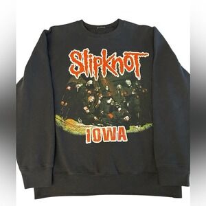 Slipknot lowa 20th Anniversary Band Rock Double Sided Graphic‎ Sweatshirt Small